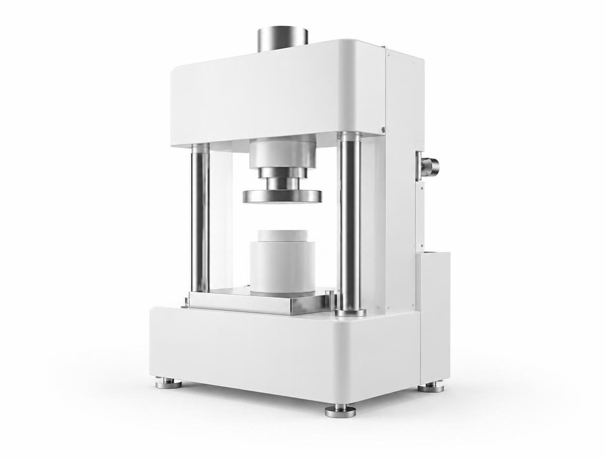 Minimal white manufacturing press
